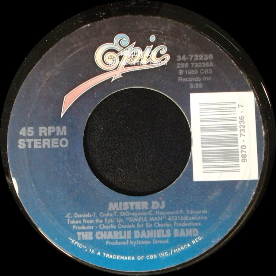 The Charlie Daniels Band - Mister Dj / It's My Life side A