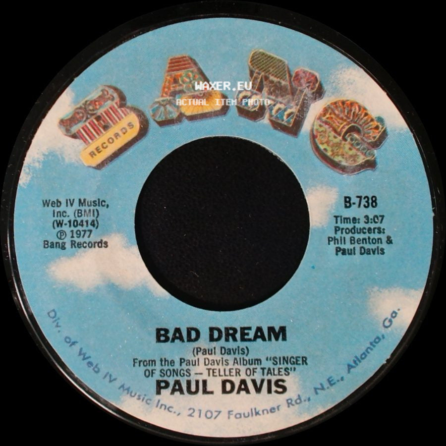Paul Davis - Bad Dream / Sweet Life side A