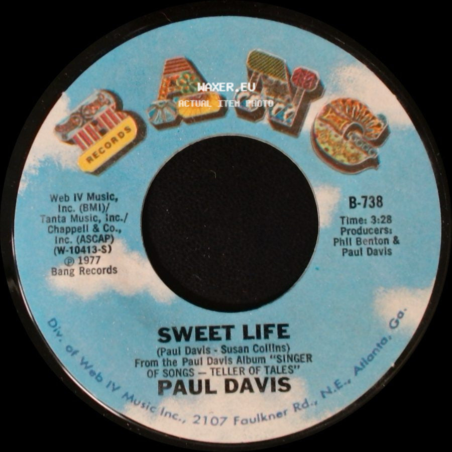 Paul Davis - Bad Dream / Sweet Life side B