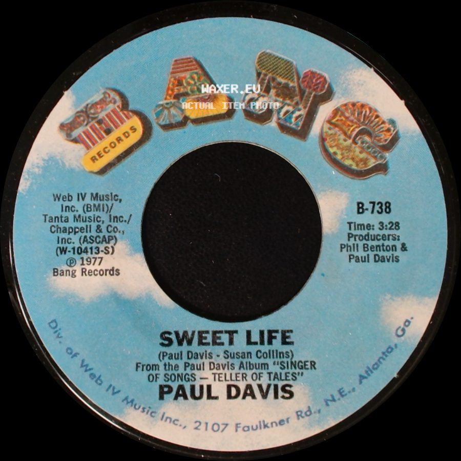 Paul Davis - Sweet Life / Bad Dream side A