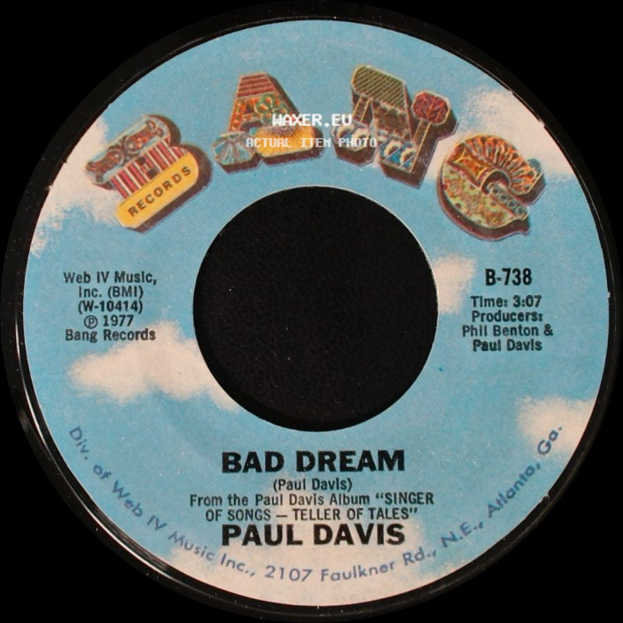 Paul Davis - Bad Dream / Sweet Life side A