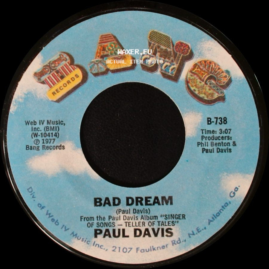 Paul Davis - Bad Dream / Sweet Life side A