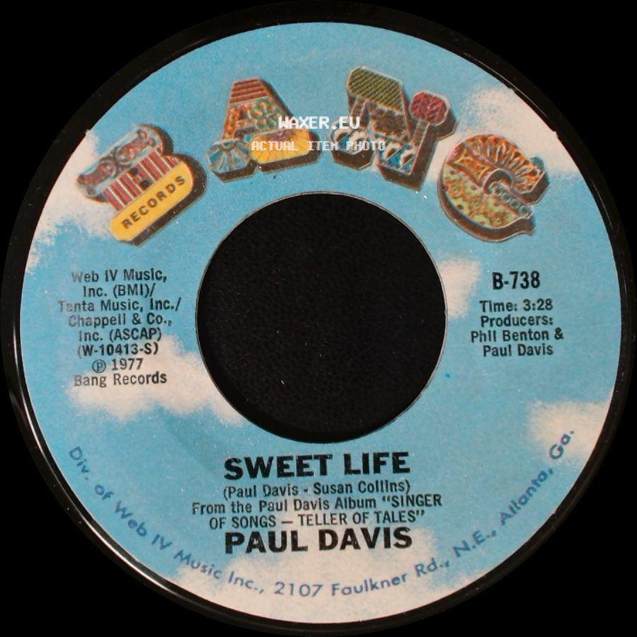 Paul Davis - Bad Dream / Sweet Life side B