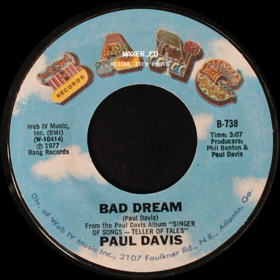 Paul Davis - Bad Dream / Sweet Life side A