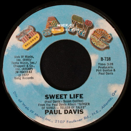 Paul Davis - Bad Dream / Sweet Life side B