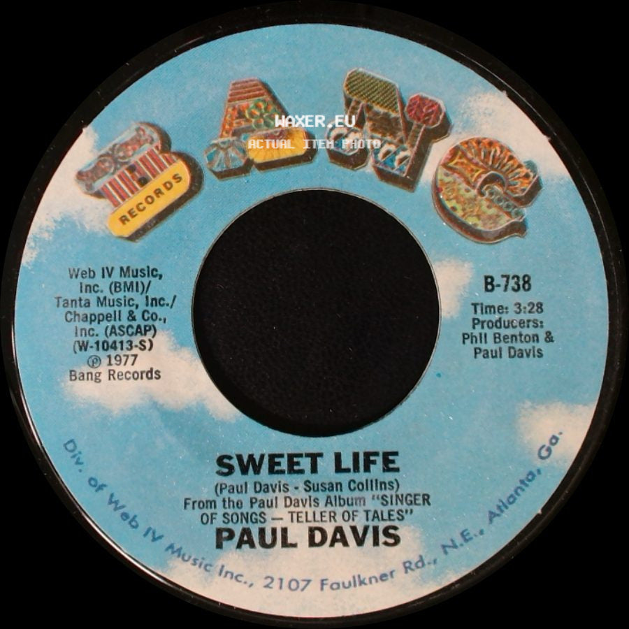 Paul Davis - Bad Dream / Sweet Life side B