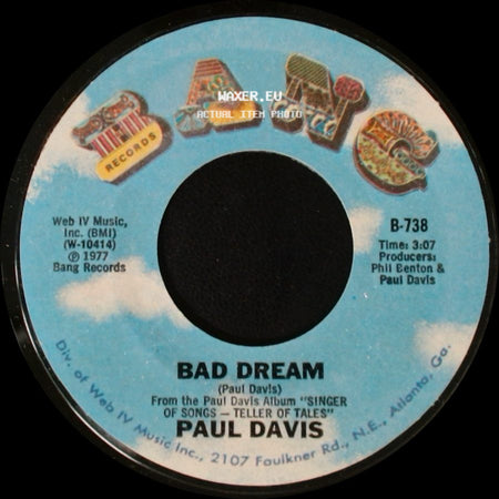 Paul Davis - Bad Dream / Sweet Life side A