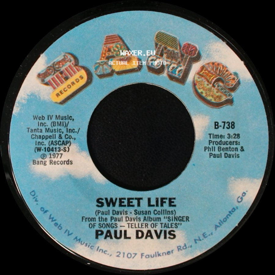 Paul Davis - Sweet Life / Bad Dream side A
