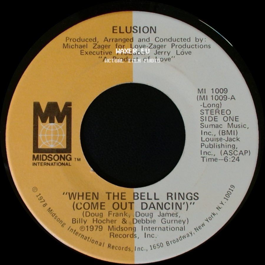 Elusion - "When The Bell Rings (Come Out Dancin')" / When The Bell Rings (Come Out Dancin') side A
