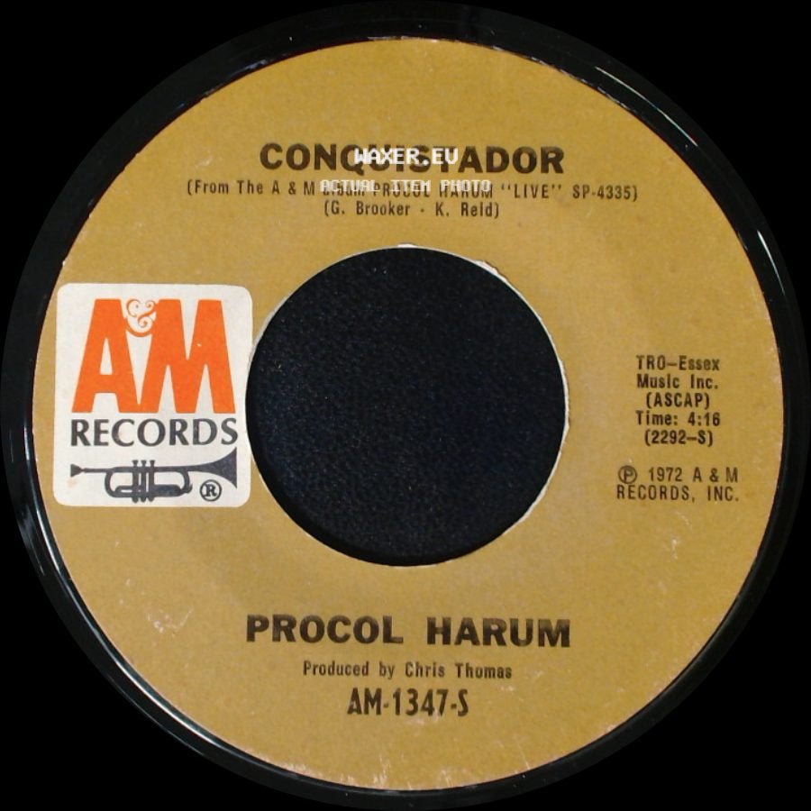 Procol Harum - Conquistador / A Salty Dog side A