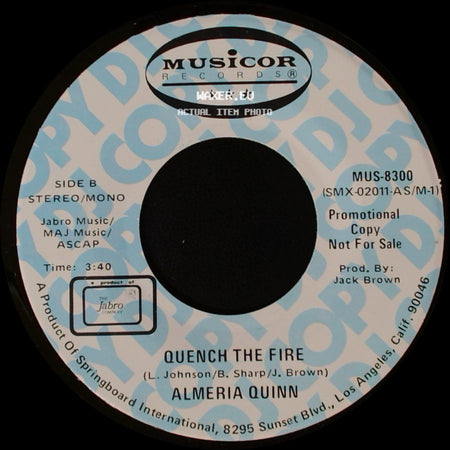 Almeria Quinn - Quench The Fire / Quench The Fire side B