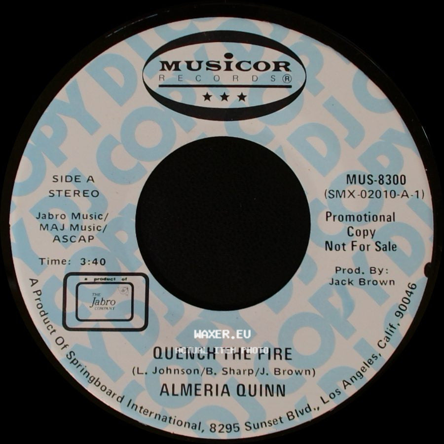 Almeria Quinn - Quench The Fire / Quench The Fire side A