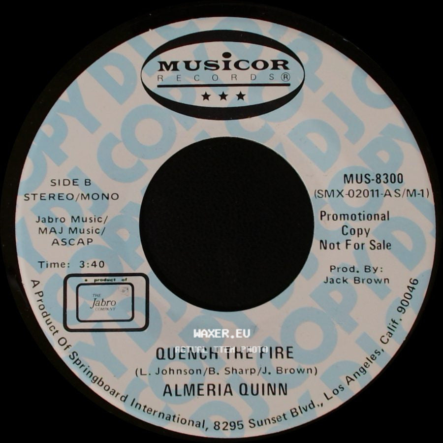Almeria Quinn - Quench The Fire / Quench The Fire side B