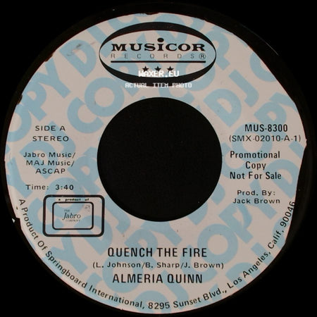 Almeria Quinn - Quench The Fire / Quench The Fire side A