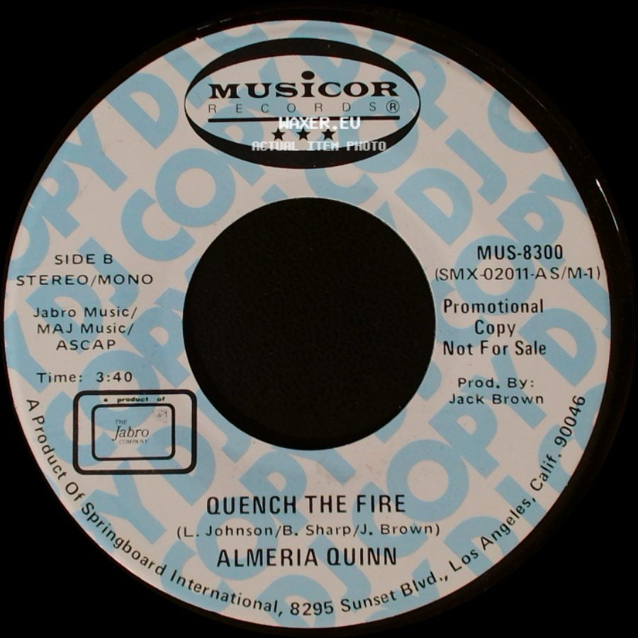 Almeria Quinn - Quench The Fire / Quench The Fire side B