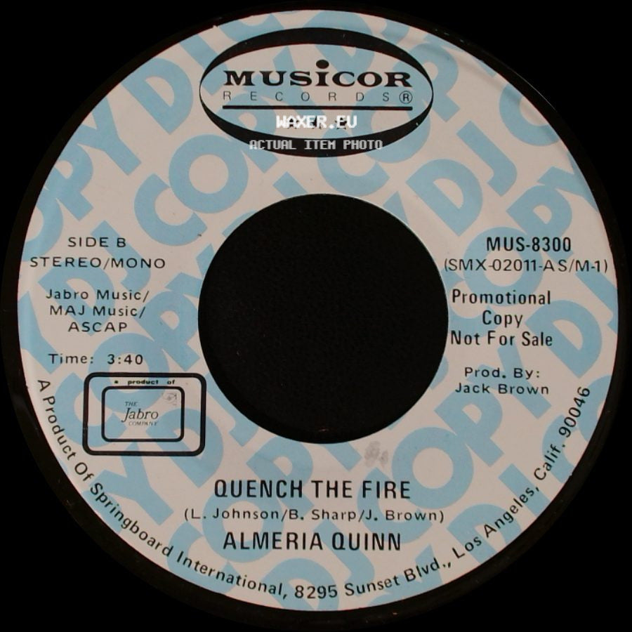 Almeria Quinn - Quench The Fire / Quench The Fire side B