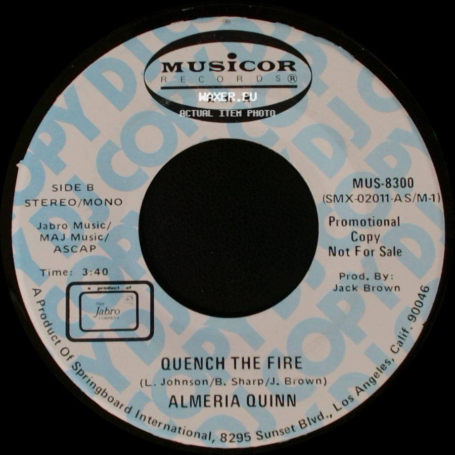Almeria Quinn - Quench The Fire / Quench The Fire side B