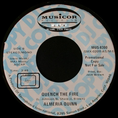 Almeria Quinn - Quench The Fire / Quench The Fire side B