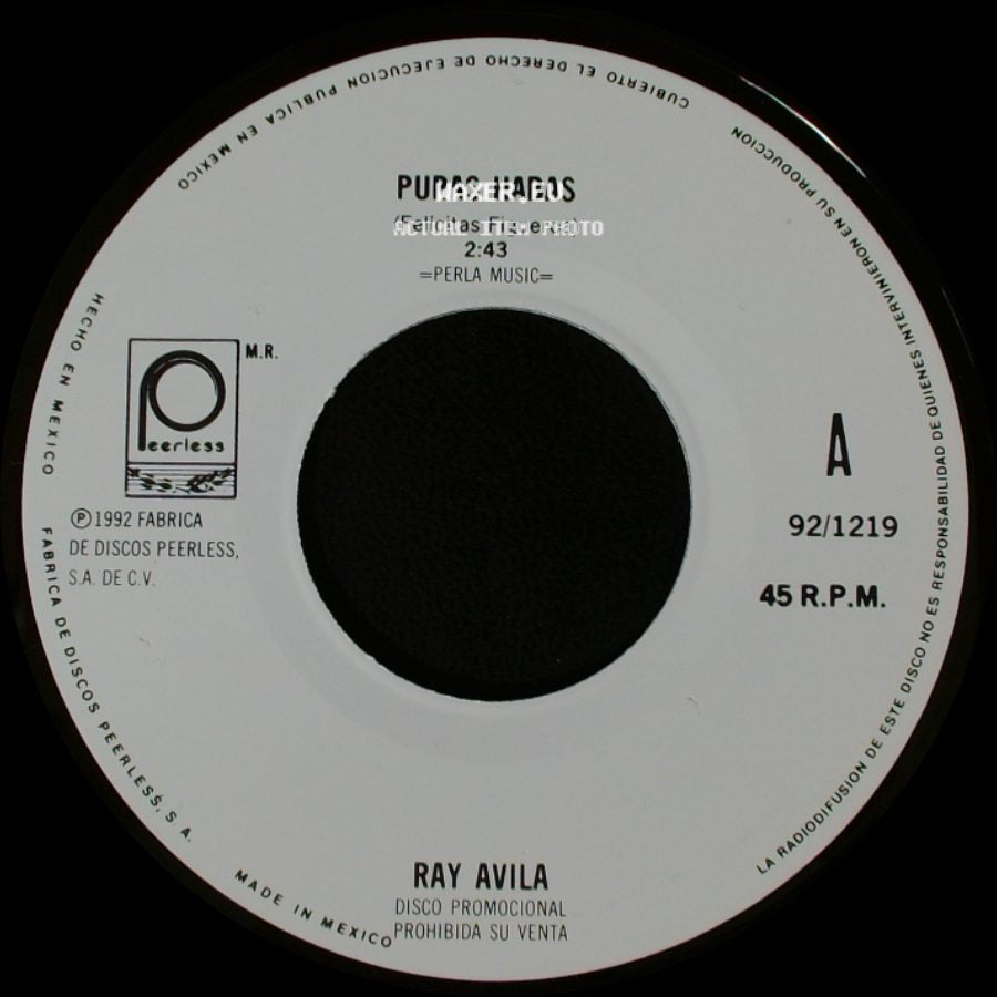 Ray Avila - Puras Habas / Por Una Mujer Paseada side A