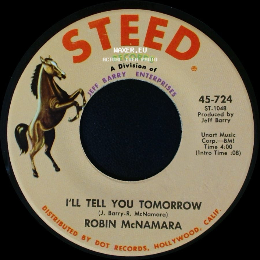 Robin Mcnamara - Lay A Little Lovin' On Me / I'll Tell You Tomorrow side B