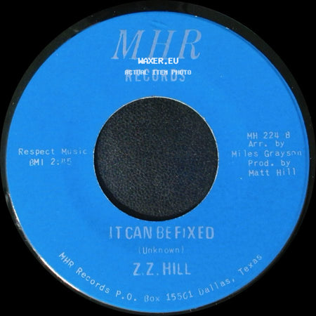 Z.Z. Hill - You Better Take Time / It Can Be Fixed side B