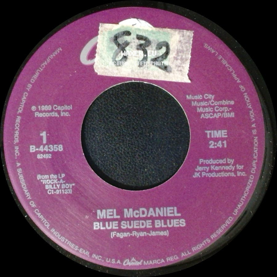 Mel Mcdaniel - Blue Suede Blues / Oklahoma Shines side A