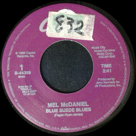 Mel Mcdaniel - Blue Suede Blues / Oklahoma Shines side A