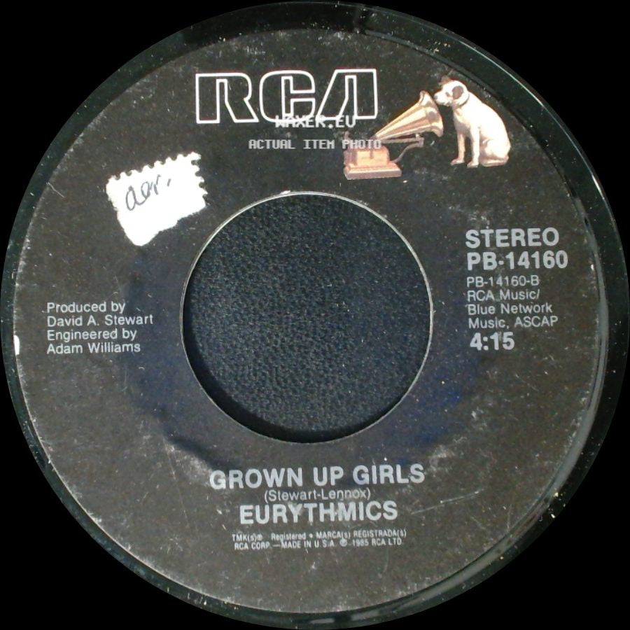 Eurythmics - Grown Up Girls / There Must Be An Angel (Playing With My Heart) (Edited Version) side A
