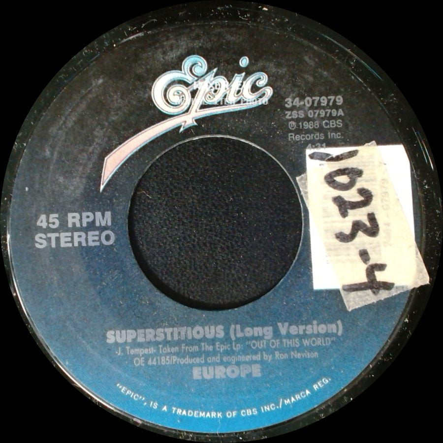 Europe - Superstitious (Long Version) / Lights And Shadows side A