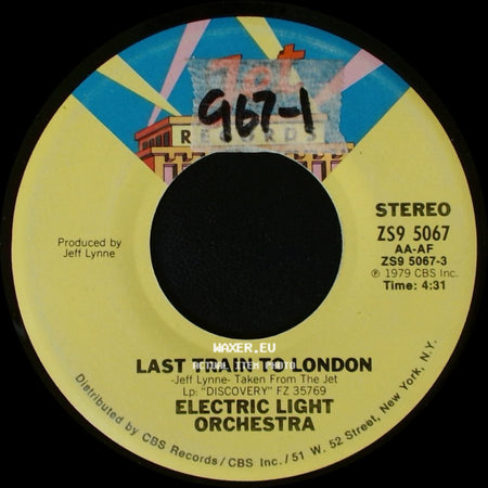 Electric Light Orchestra - Last Train To London / Down Home Town side A