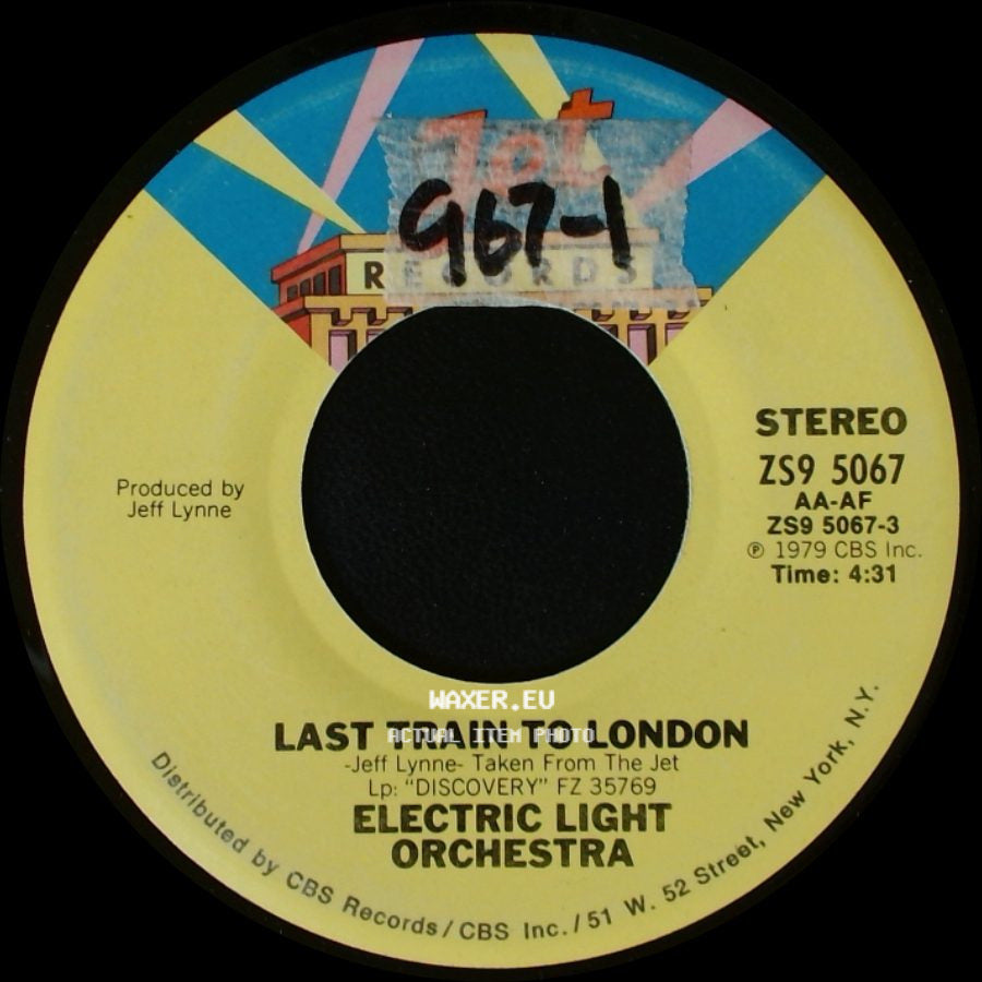 Electric Light Orchestra - Last Train To London / Down Home Town side A