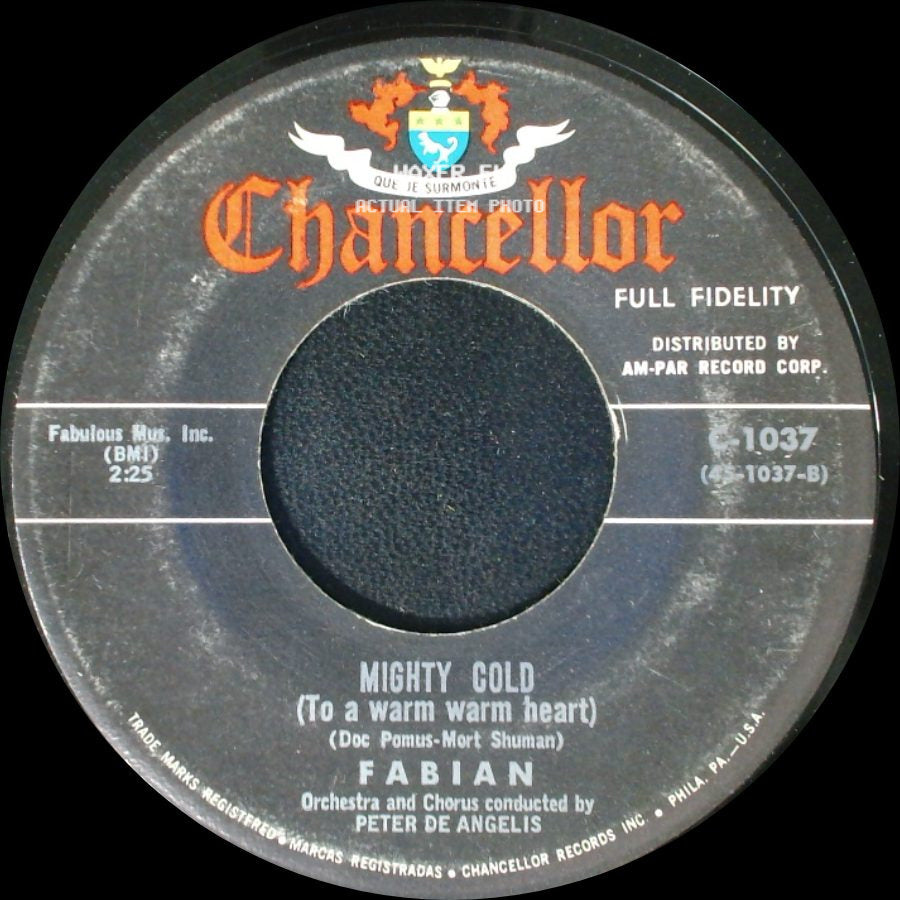 Fabian - Tiger / Mighty Cold (To A Warm Warm Heart) side B
