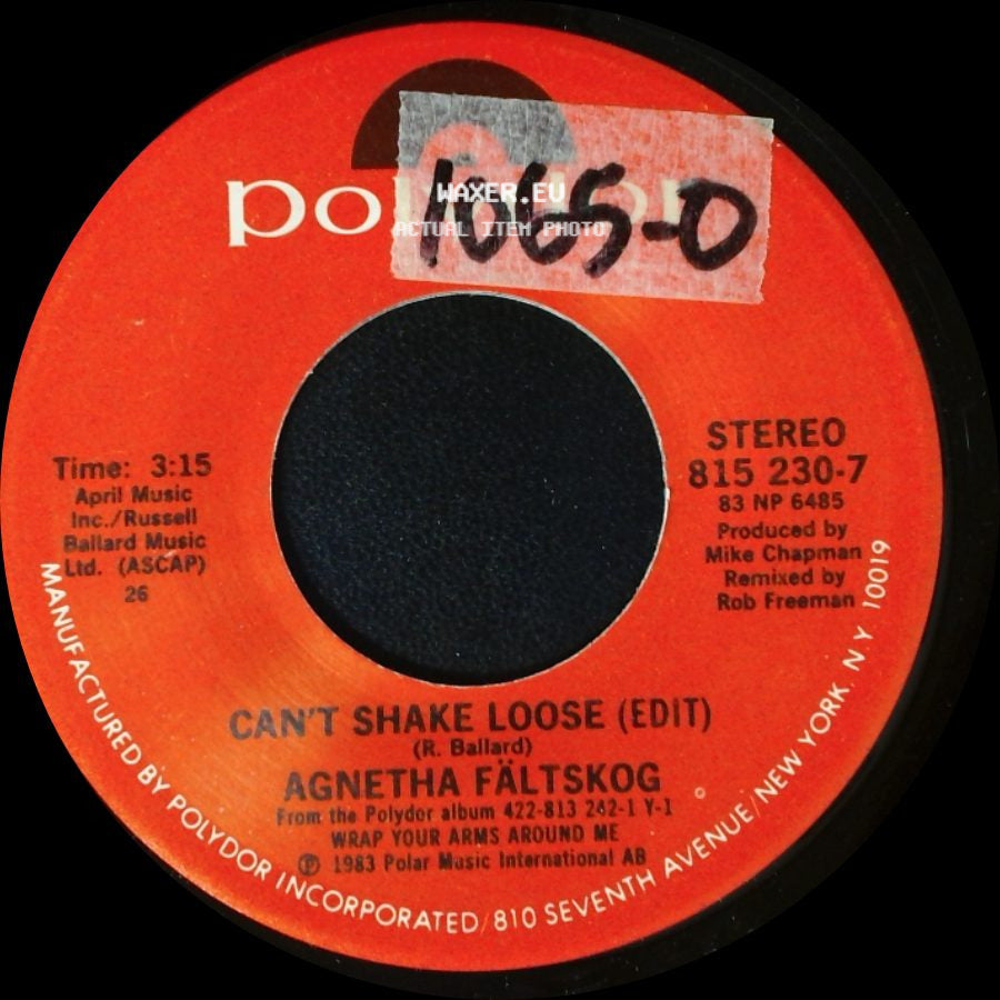 Agnetha Fältskog - Can't Shake Loose (Edit) / Man side A