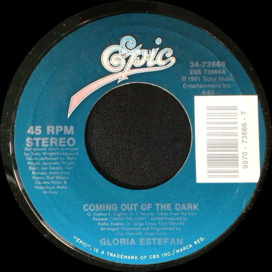 Gloria Estefan - Coming Out Of The Dark / Desde La Oscuridad (Coming Out Of The Dark - Spanish Version) side A