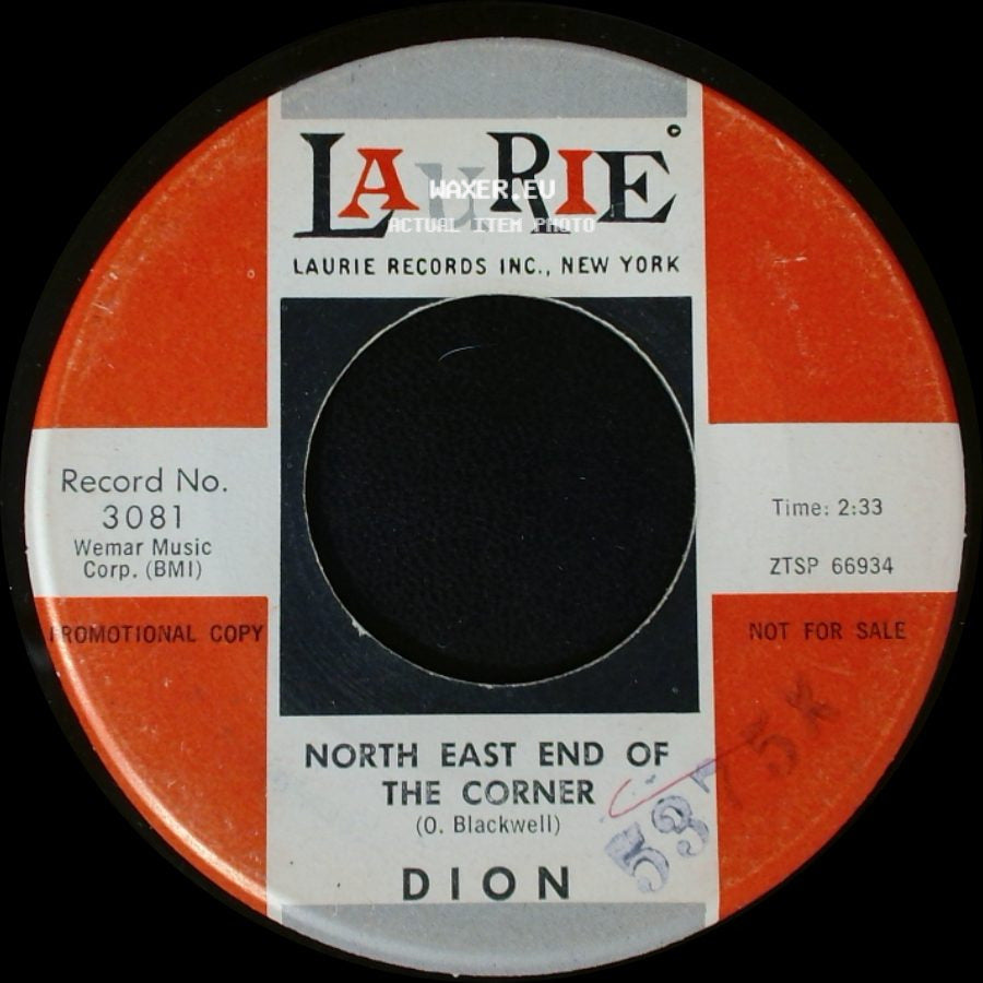 Dion - North East End Of The Corner / Havin' Fun side A