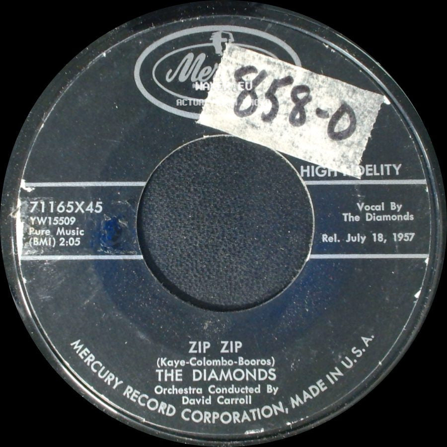 The Diamonds - Oh, How I Wish / Zip Zip side B