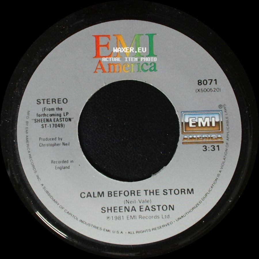 Sheena Easton - Calm Before The Storm / Morning Train (Nine To Five) side A
