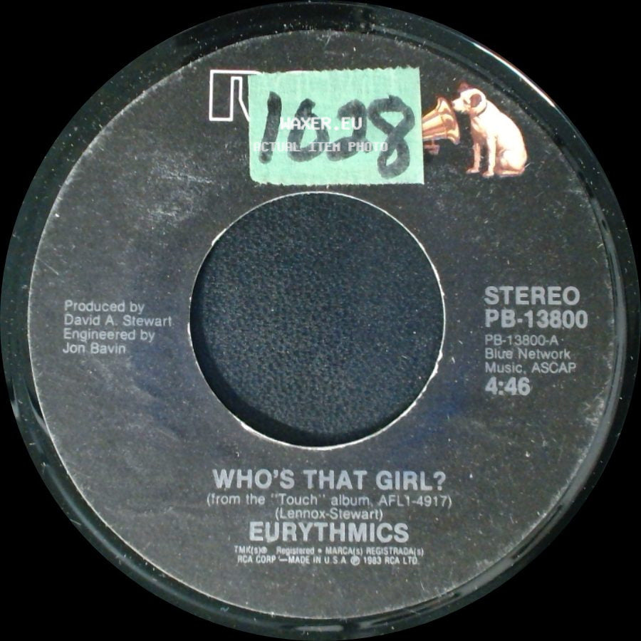 Eurythmics - Who's That Girl? / Aqua side A