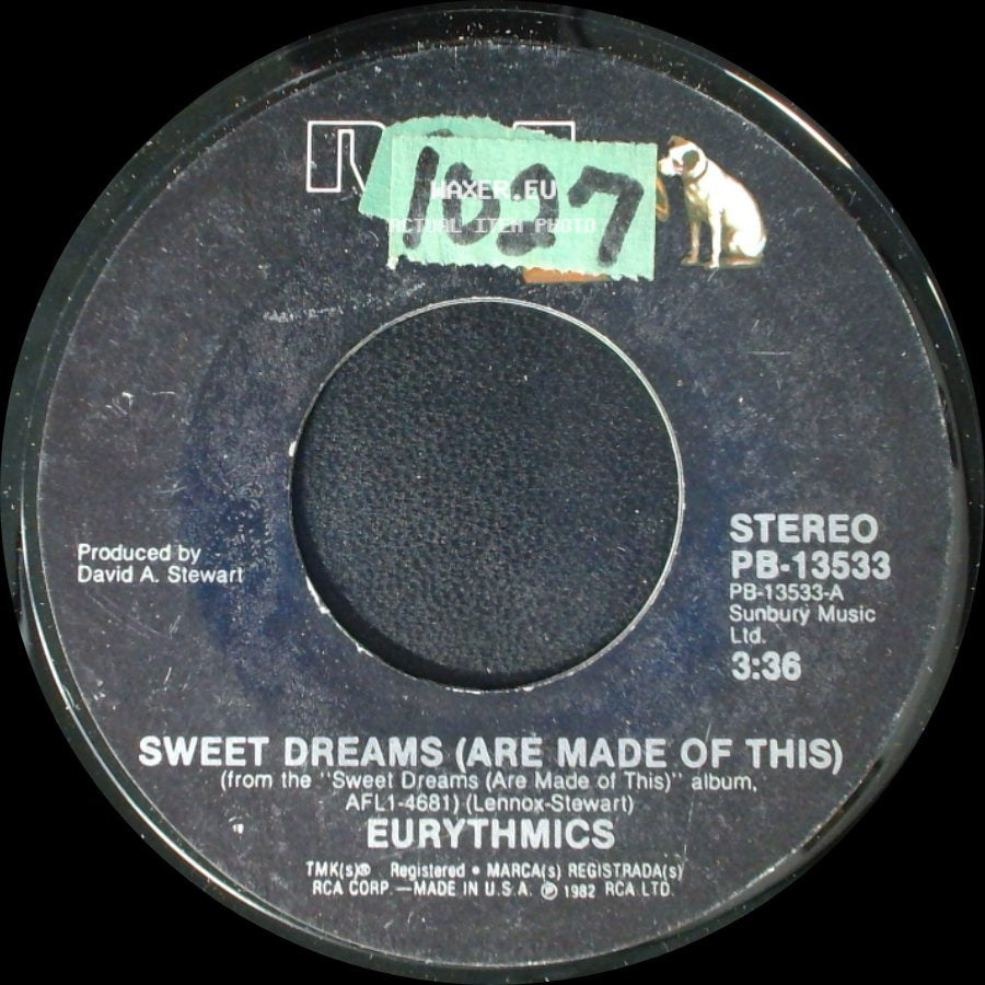 Eurythmics - Sweet Dreams (Are Made Of This) / I Could Give You (A Mirror) side A