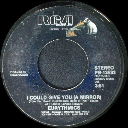Eurythmics - Sweet Dreams (Are Made Of This) / I Could Give You (A Mirror) side B