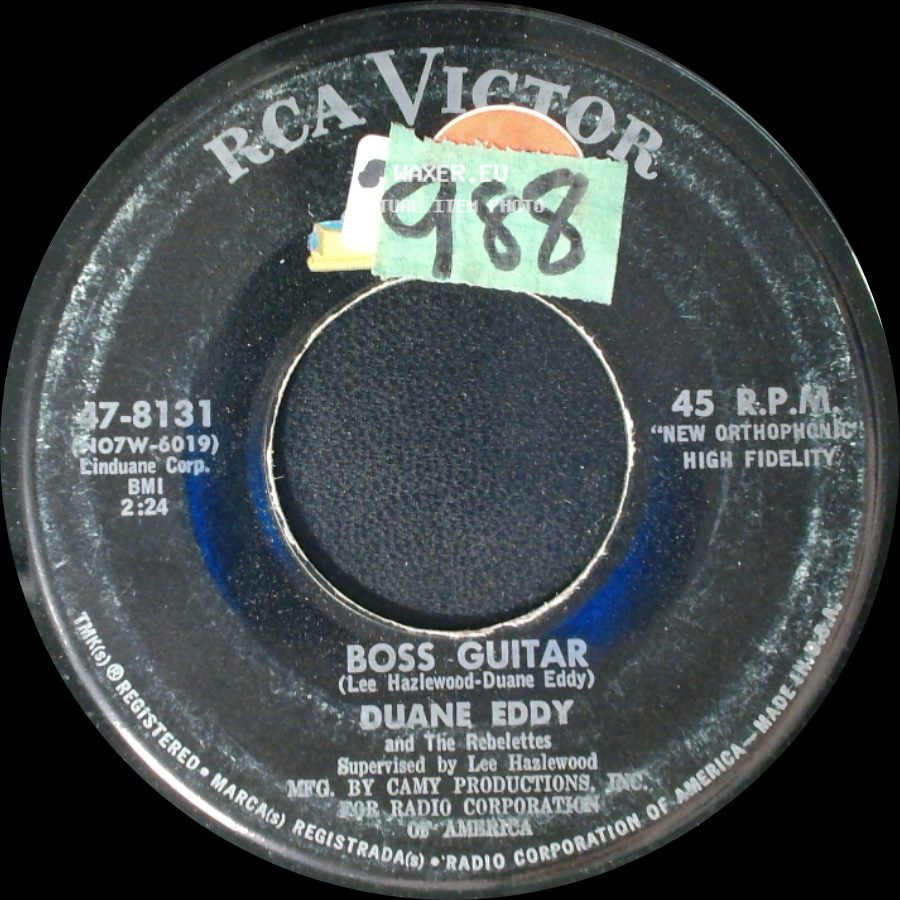 Duane Eddy / Duane Eddy And The Rebelettes - The Desert Rat / Boss Guitar side B