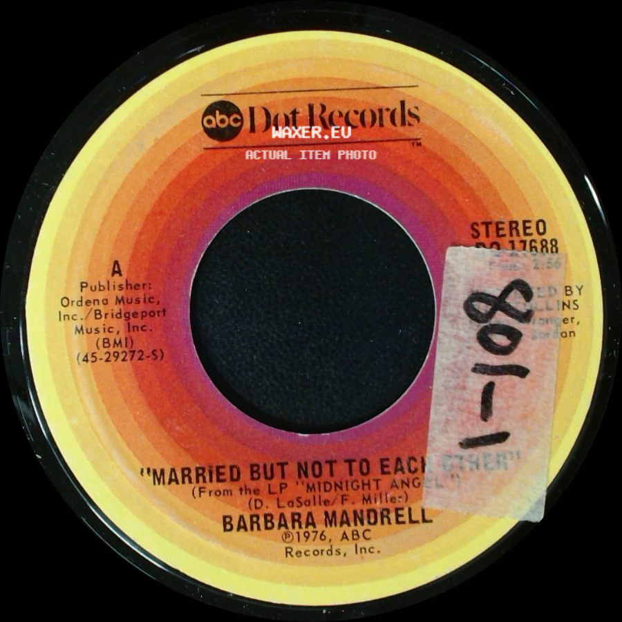 Barbara Mandrell - Married But Not To Each Other / Fool's Gold side A