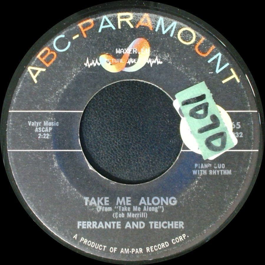 Ferrante And Teicher - Lida Rose (From "The Music Man") / Take Me Along side B