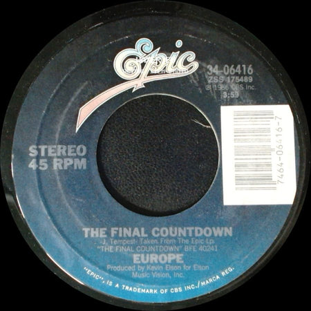 Europe - The Final Countdown / On Broken Wings side A