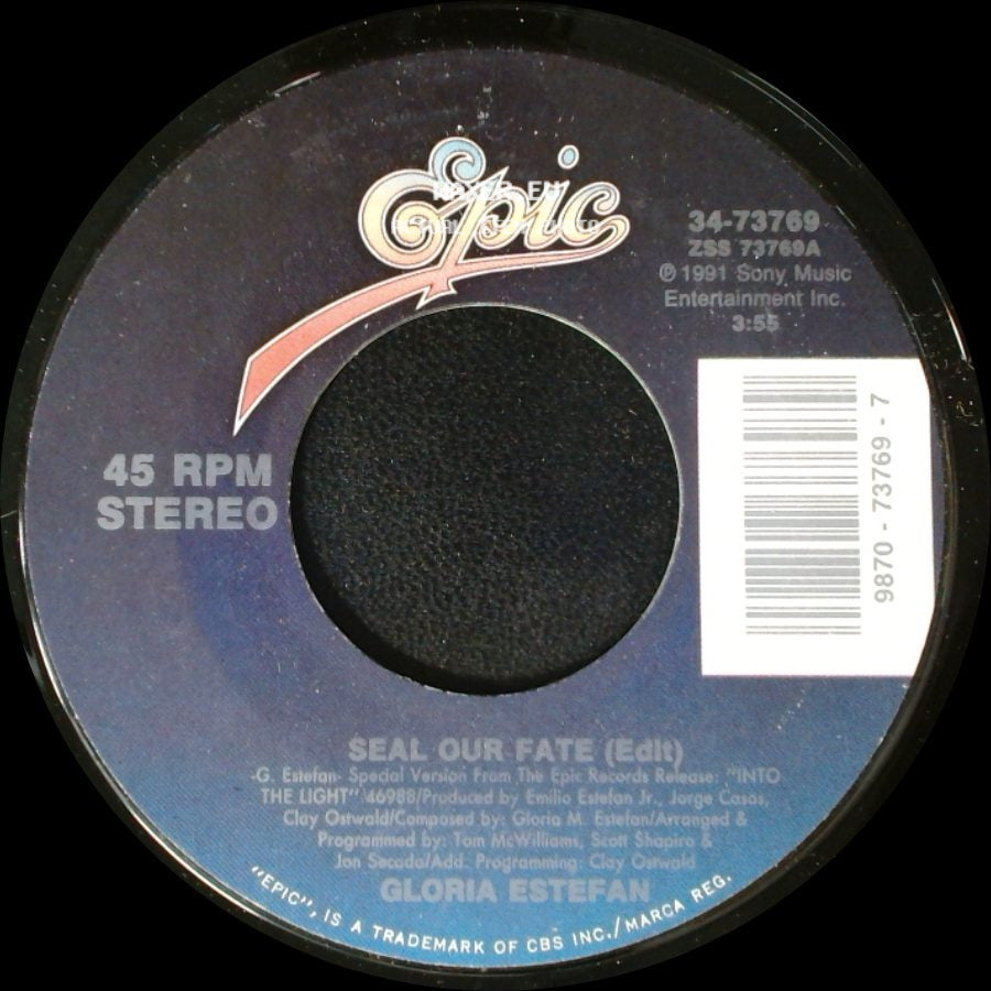 Gloria Estefan - Seal Our Fate (Album Version) / Seal Our Fate (Edit) side B
