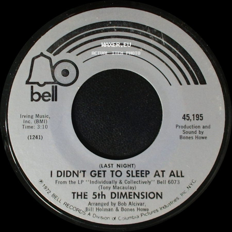 The 5Th Dimension - The River Witch / I Didn't Get To Sleep At All (Last Night) side B