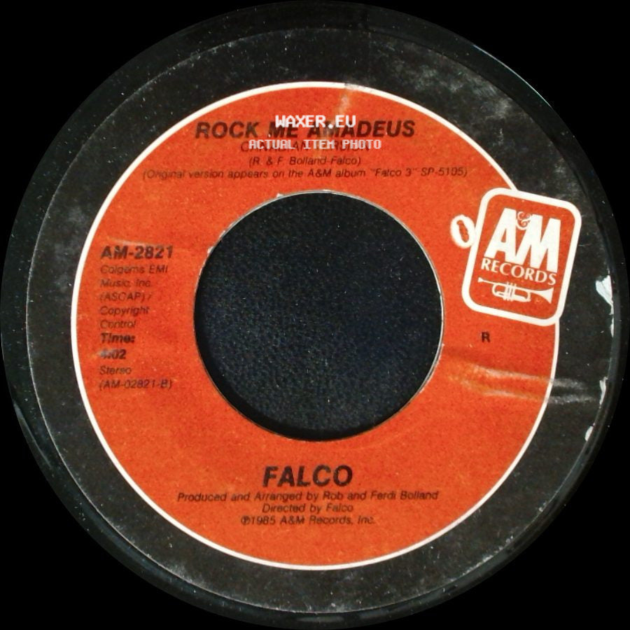 Falco - Rock Me Amadeus (Canadian Version) / Rock Me Amadeus The American Edit side A