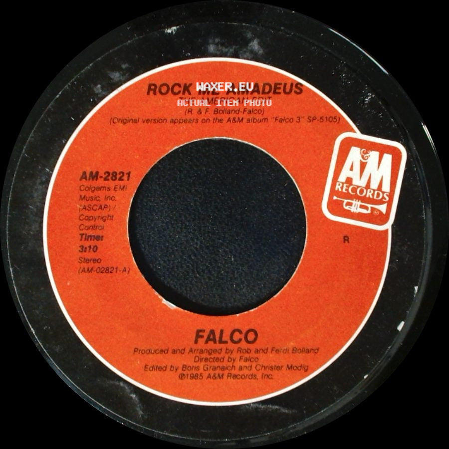 Falco - Rock Me Amadeus (Canadian Version) / Rock Me Amadeus The American Edit side B