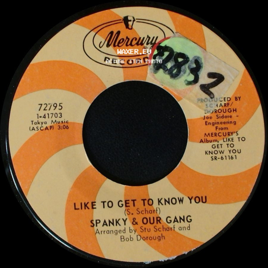 Spanky & Our Gang - Like To Get To Know You / Three Ways From Tomorrow side A