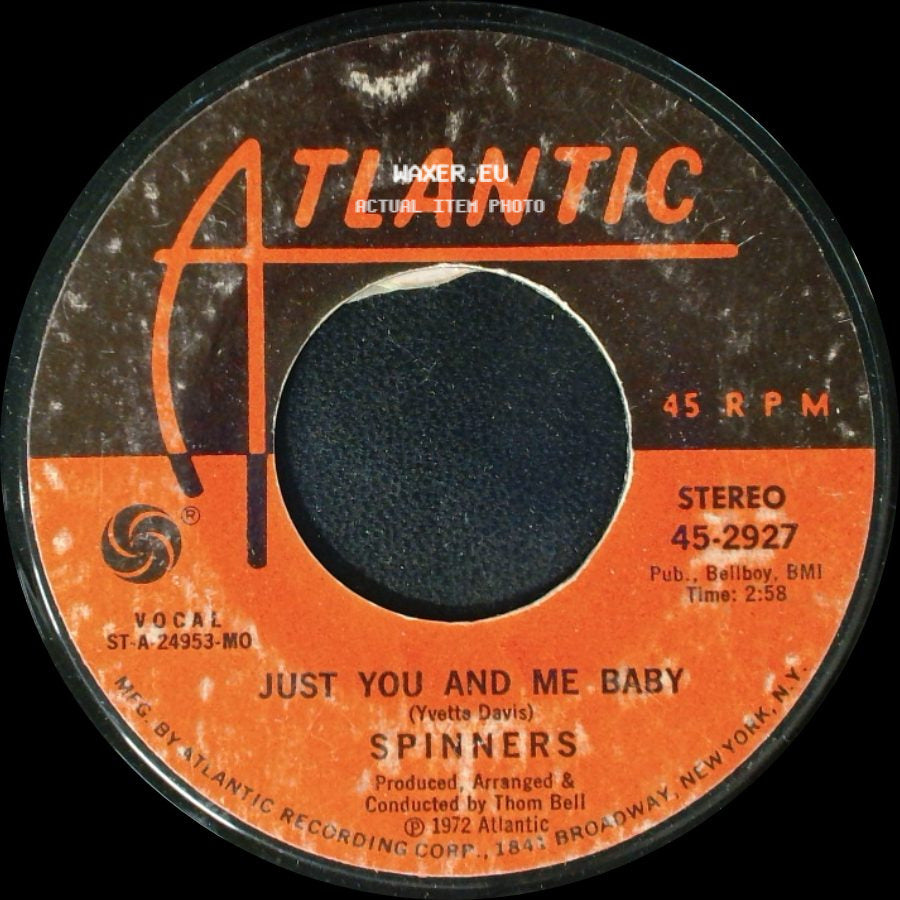 Spinners - Just You And Me Baby / Could It Be I'm Falling In Love side A